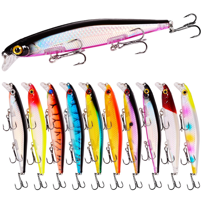 Fishing Lure Crankbait - 11cm 12.9g Minnow Fishing Lure Laser