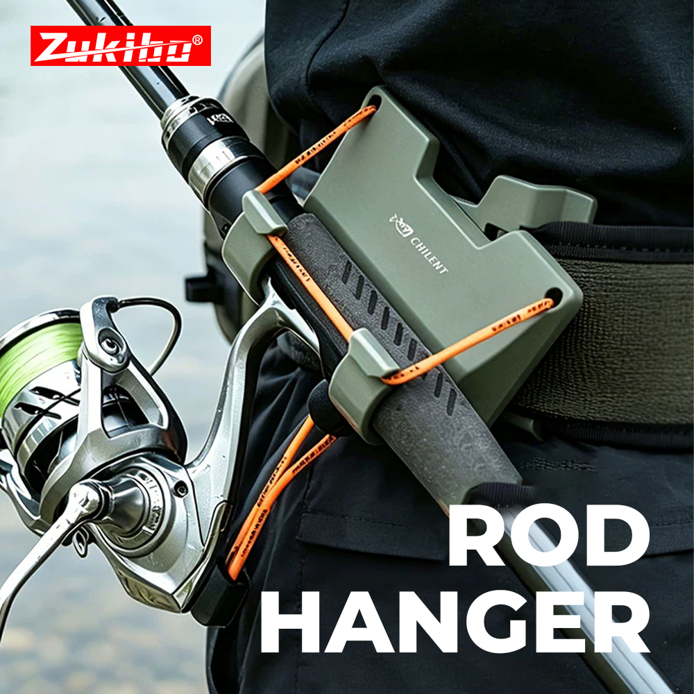 Fishing Lure Spinner - ZUKIBO Portable Fishing Rod Holder Belt