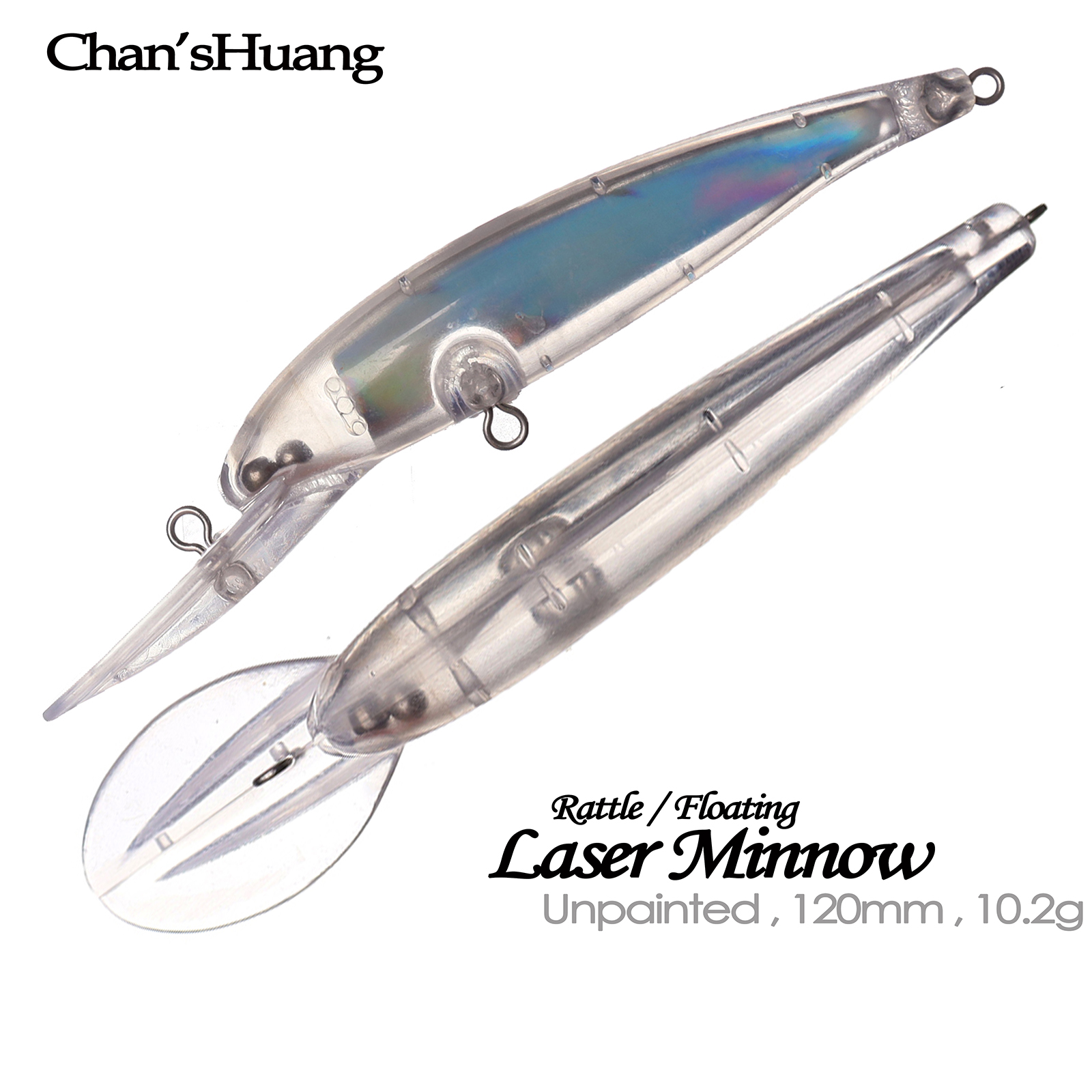 Fishing Lure Topwater - Chan’sHuang 20PCS Unpainted Blanks Bait 12cm/10.2g