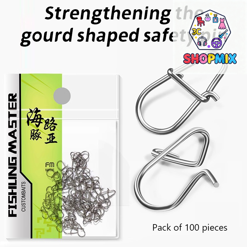 Fishing Lure Kit - 100Pcs Fishing Clips Fast Crankbait Snaps