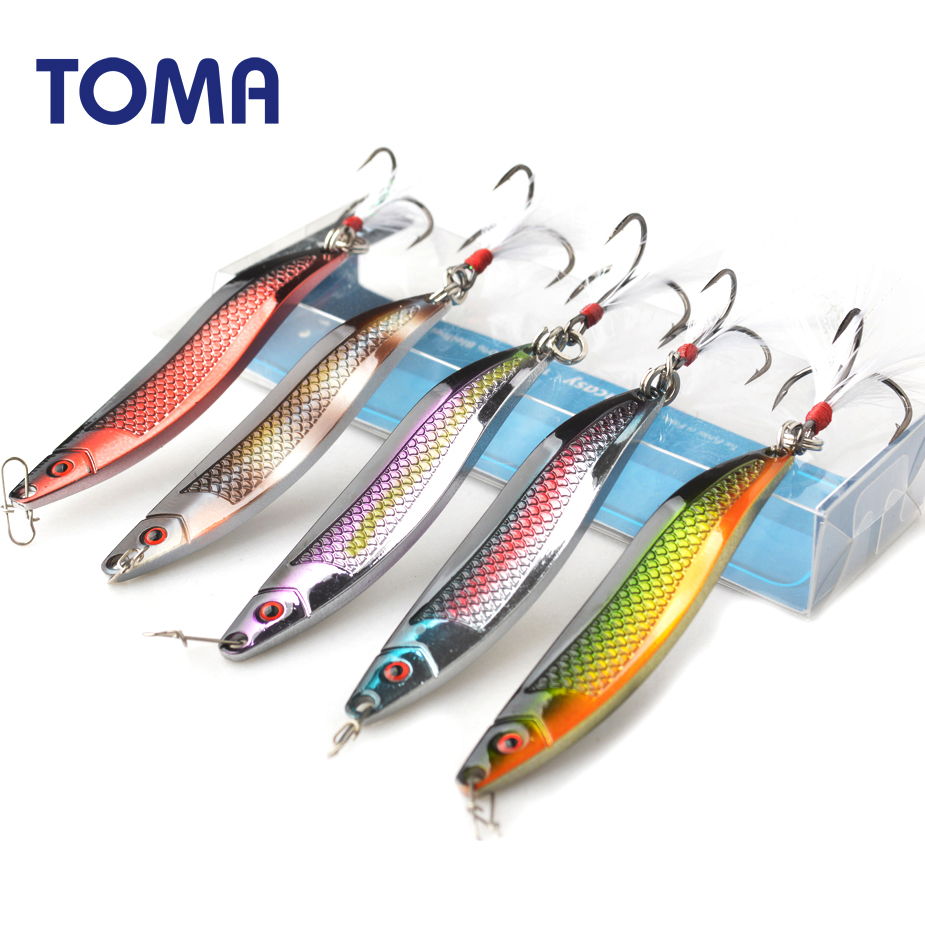Fishing Lure Spinnerbait - TOMA Metal Zinc Spoon Fishing Lures