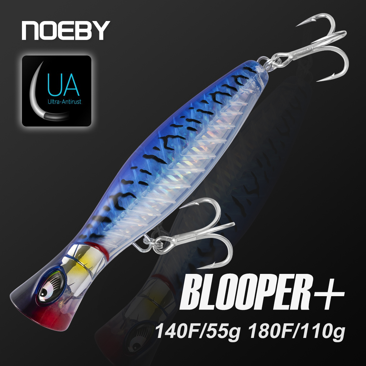 Fishing Lure Popper - Noeby Blooper+ Popper Fishing Lure 140mm
