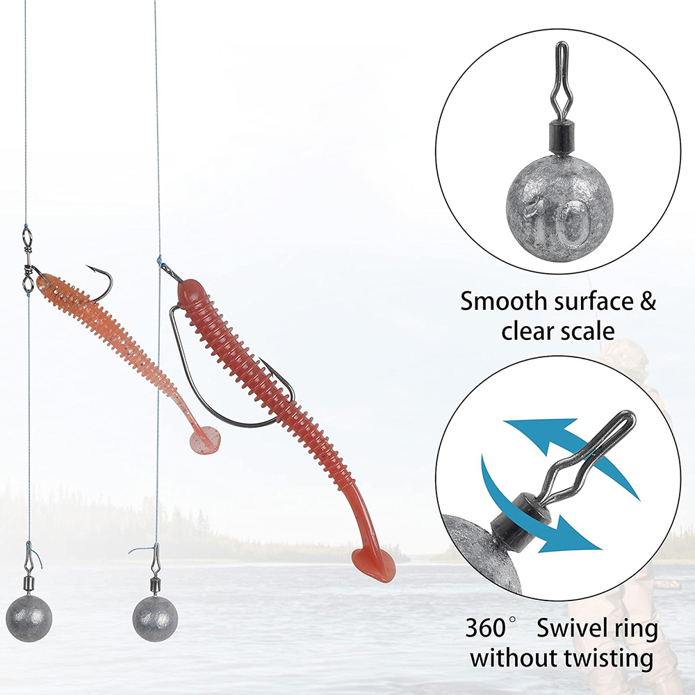 10Pcs Fishing Weight Lead 2.5G - đánh giá và giá Fishing Lure Popper