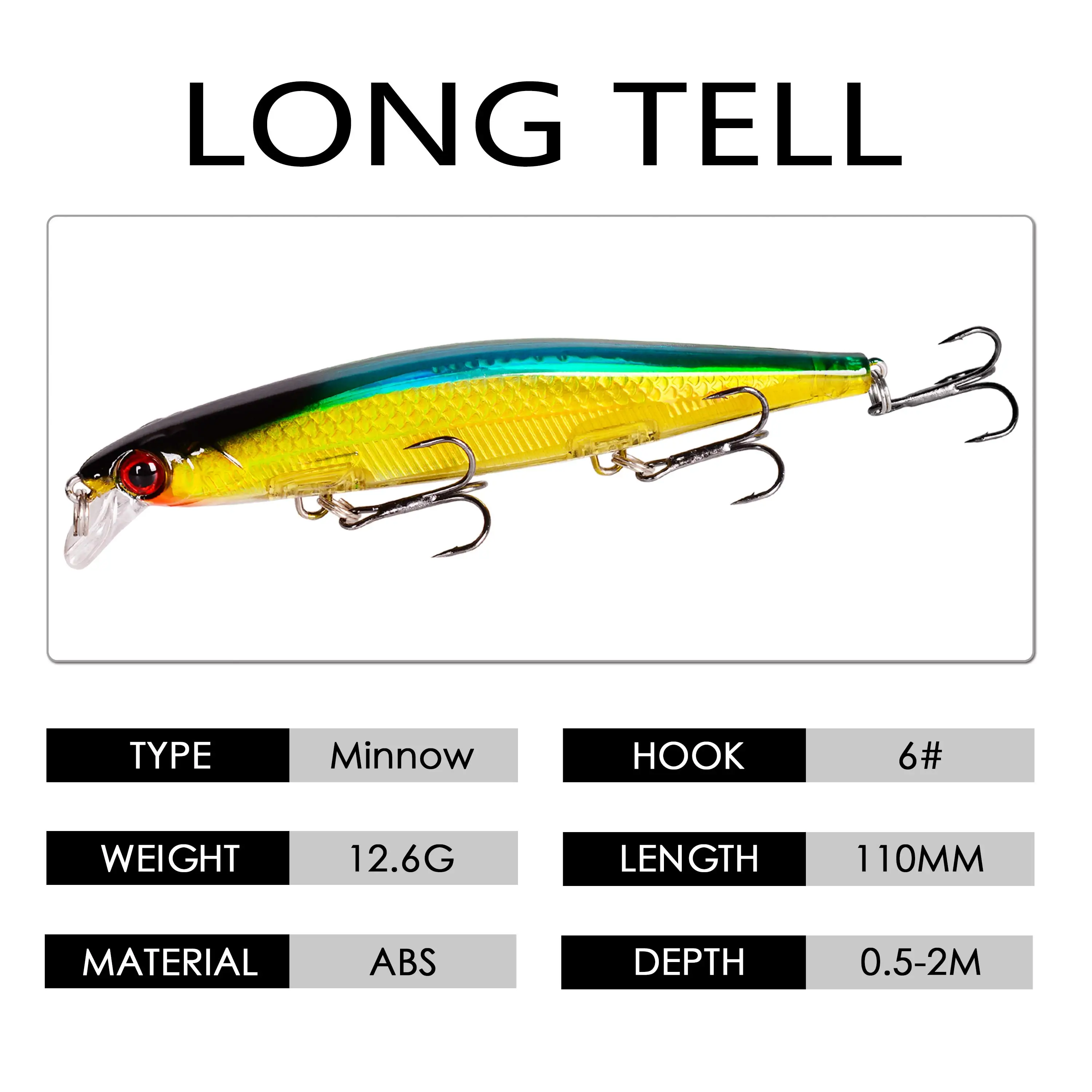 11cm 12.9g Minnow Fishing Lure - đánh giá và giá Fishing Lure Crankbait