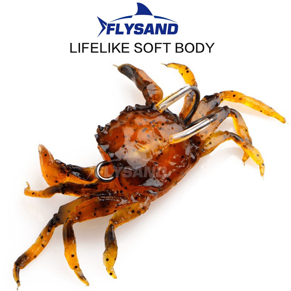 FLYSAND Bionic Crab Silicone S - đánh giá và giá Fishing Lure Soft Plastic