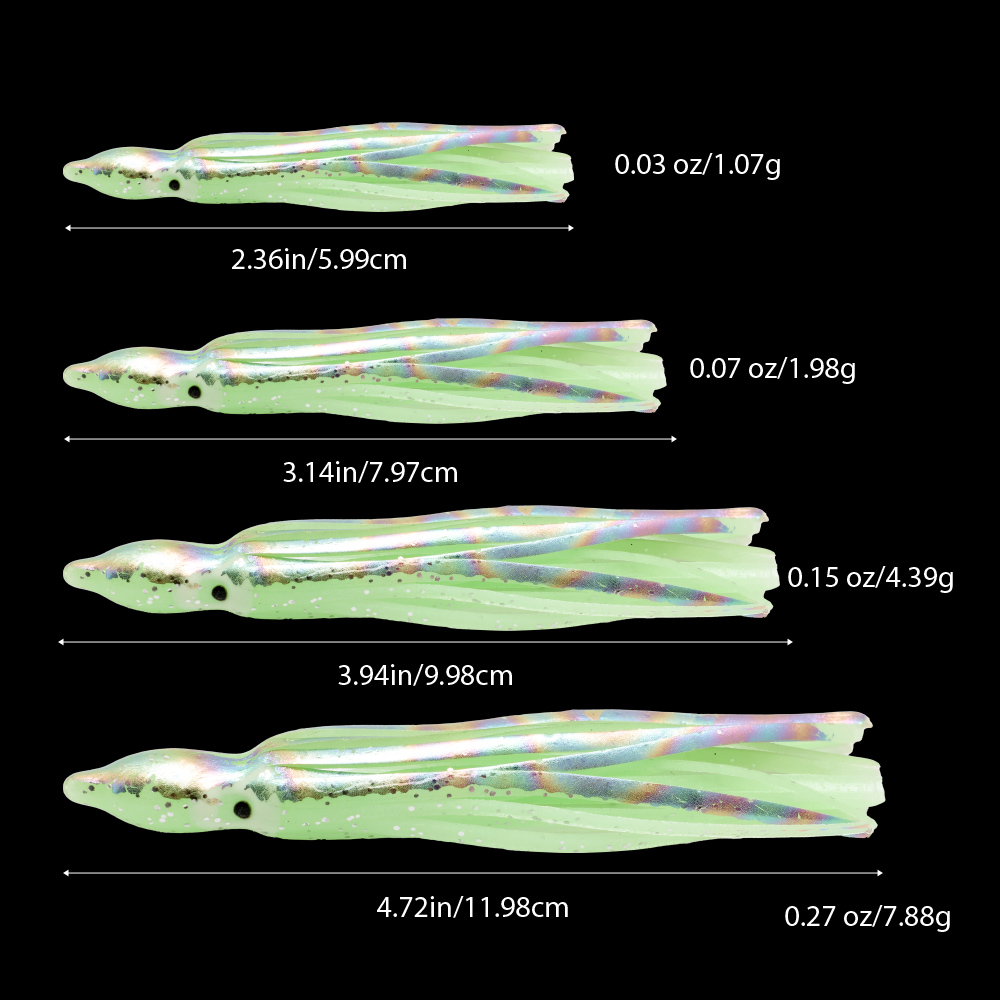 10 pcs soft light octopus squi - đánh giá và giá Fishing Lure Buzzbait
