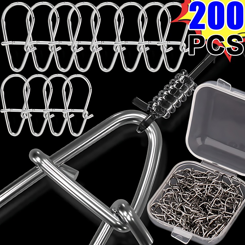 100/200PCS Stainless Steel Fis - đánh giá và giá Fishing Lure Accessories