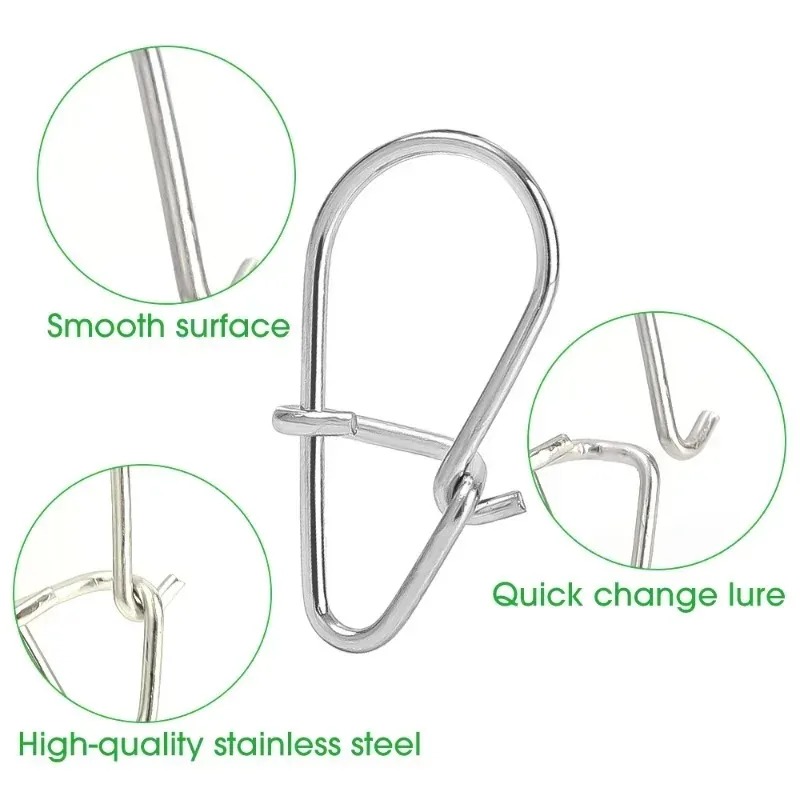 100/200PCS Stainless Steel Fis - đánh giá và giá Fishing Lure Accessories