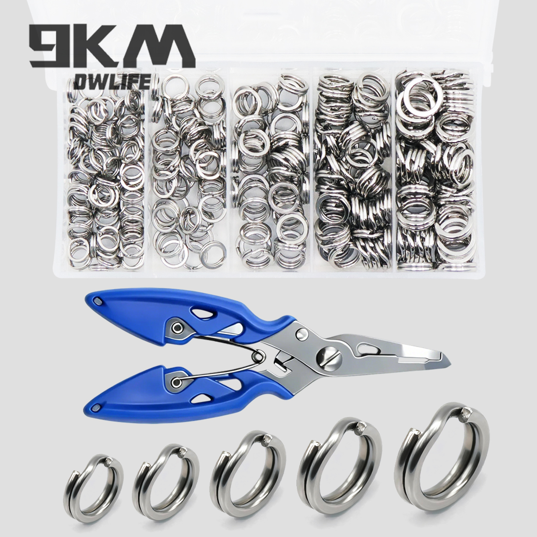 9KM 260-280pcs Fishing Split R - đánh giá và giá Fishing Lure Kit