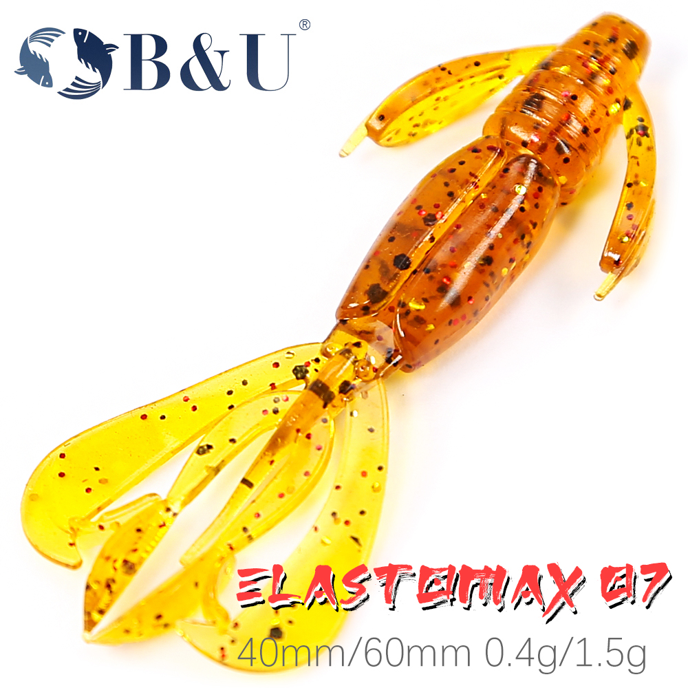 B&U Floating Worm Craws Shrimp - đánh giá và giá Fishing Lure Topwater