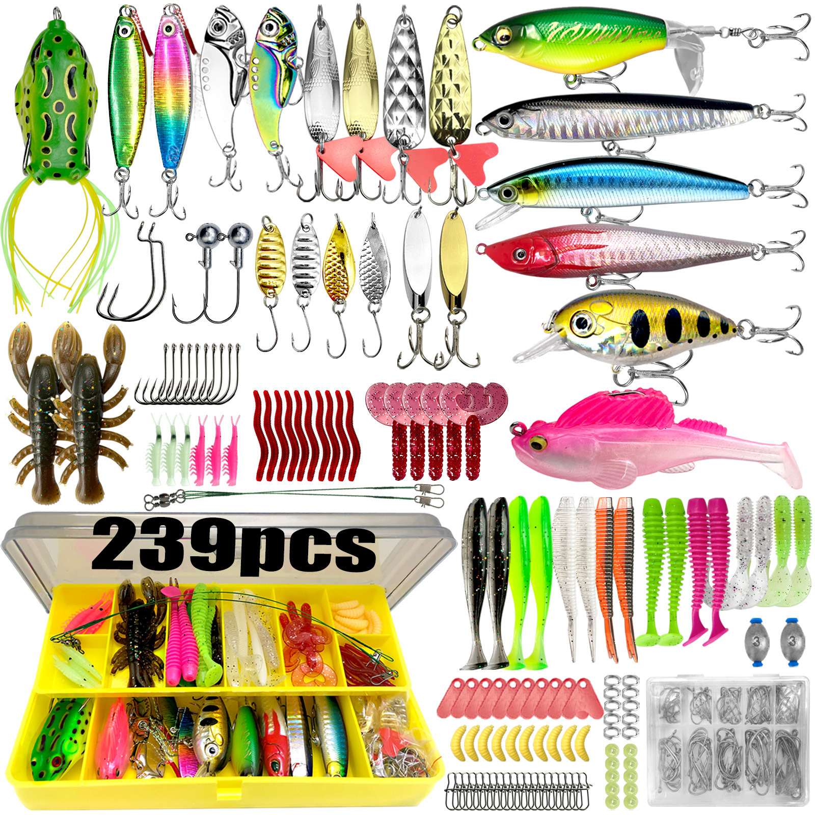 409/239/193/133/83pcs Fishing  - đánh giá và giá Fishing Lure Making Kit