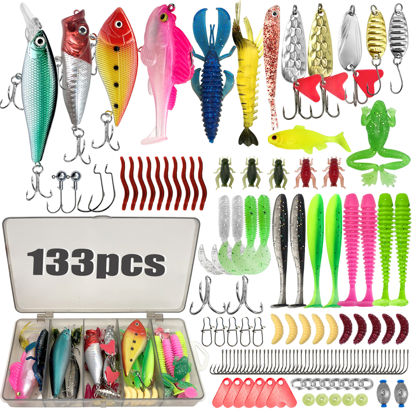 409/239/193/133/83pcs Fishing  - đánh giá và giá Fishing Lure Making Kit