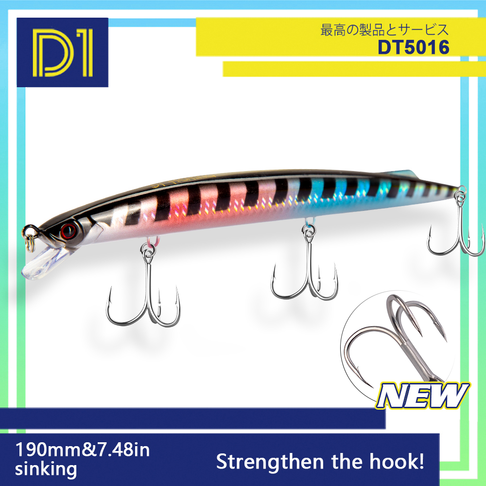 D1 Sea Fishing Minnow Lure 190 - đánh giá và giá Fishing Lure Jerkbait