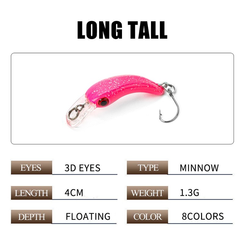 1pcs Floating Mini Minnow Fish - đánh giá và giá Fishing Lure Crankbait