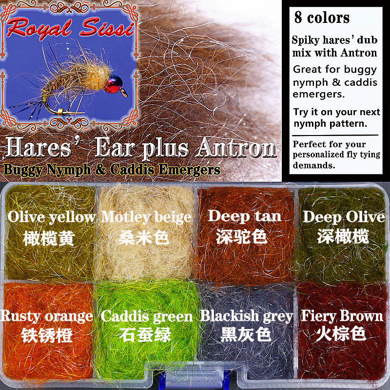 8 optional colors Hare's Ear d - đánh giá và giá Fishing Lure Popper