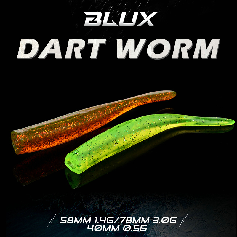 BLUX New Dart Worm Soft Bait 5 - đánh giá và giá Fishing Lure Soft Plastic