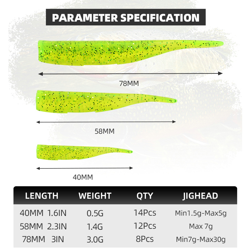 BLUX New Dart Worm Soft Bait 5 - đánh giá và giá Fishing Lure Soft Plastic