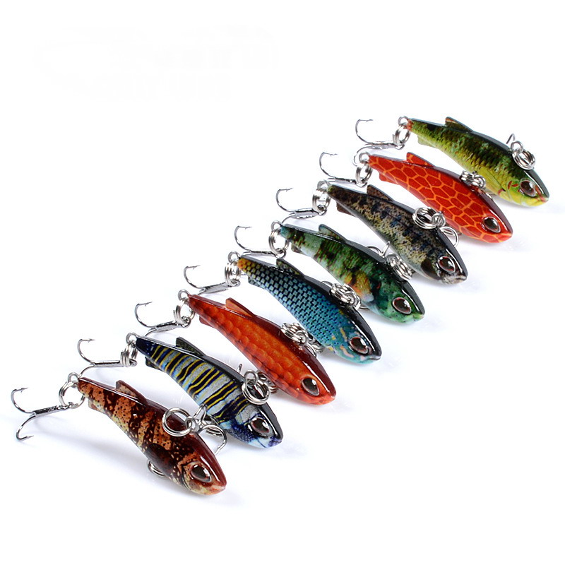 8pcs 4cm 4g Mini Lipless VIB F - đánh giá và giá Fishing Lure Crankbait
