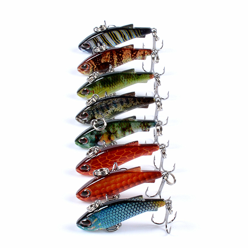 8pcs 4cm 4g Mini Lipless VIB F - đánh giá và giá Fishing Lure Crankbait