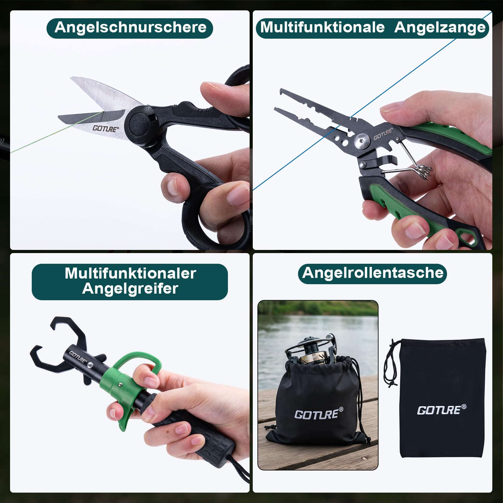 Goture 1.8M-2.7M Carbon Telesc - đánh giá và giá Fishing Lure Spinner