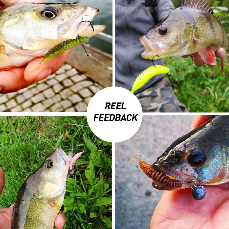 ESFISHING Fishing Tiny Worm Ba - đánh giá và giá Fishing Lure Soft Plastic