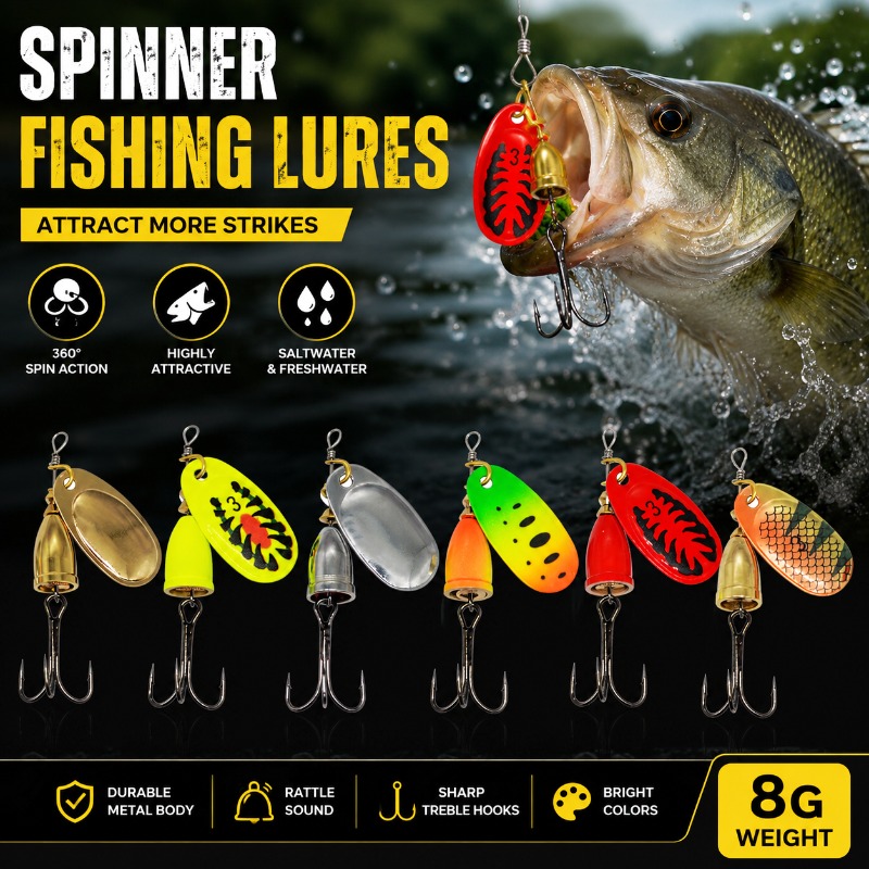 Fishing Spinner Lure 8g Metal  - đánh giá và giá Fishing Lure Blade Bait