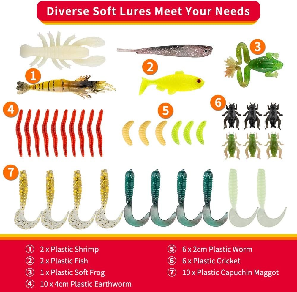 78Pcs Fishing Lures Kit for Ba - đánh giá và giá Fishing Lure Spoon