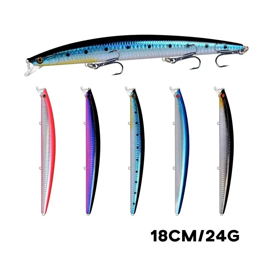 Laser Minnow Fishing Lure 18cm - đánh giá và giá Fishing Lure Crankbait