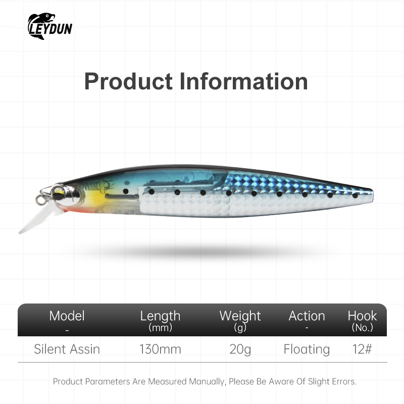 LEYDUN Floating Sea Bass Fishi - đánh giá và giá Fishing Lure Blade Bait